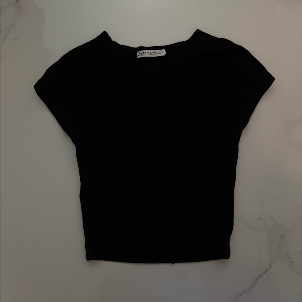 Zara Black Crop Top